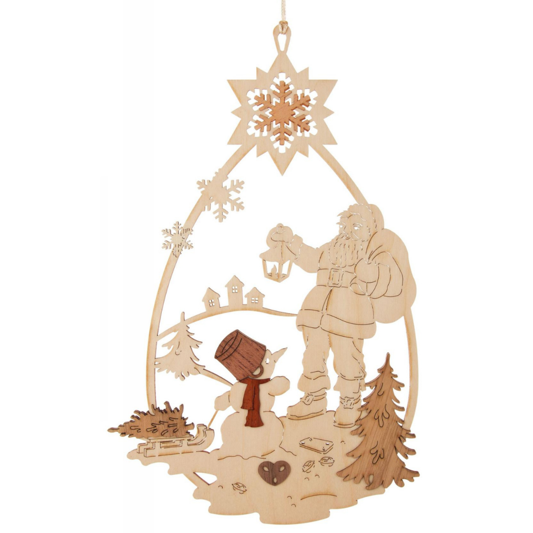 Window Decoration - Santa and Snowman